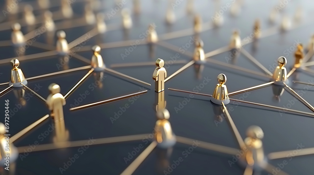 Poster Abstract Representation of Organizational Structure with Connected Figures Highlighting Teamwork and Collaboration