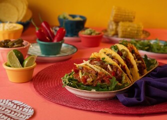 Tacos on a table