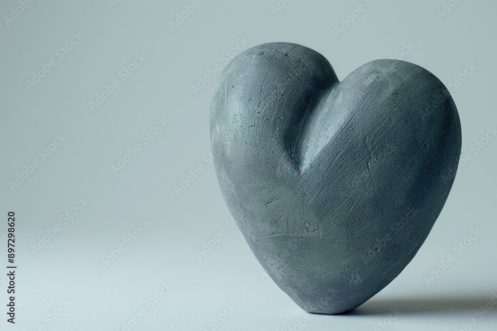 Poster a heart-shaped object sits on top of a table, ready for use in various settings