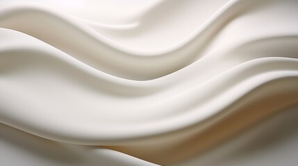 Obraz premium Minimalist modern white wave pattern background with elegant layered curves design concept