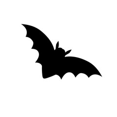 Halloween scary bat. Seamless vector background.