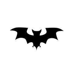 Halloween scary bat. Seamless vector background.