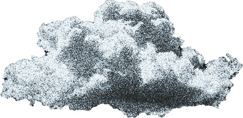 Cutouts of clouds in the sky