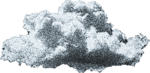 Cutouts of clouds in the sky