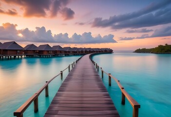 Obraz premium pier at sunset