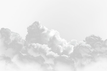 White Cloud transparent background. Fog or smoke isolated transparent special effect. White vector cloudiness, mist or smog background