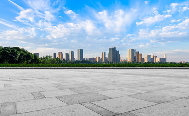 landscape road city skyline outdoor blue sky day