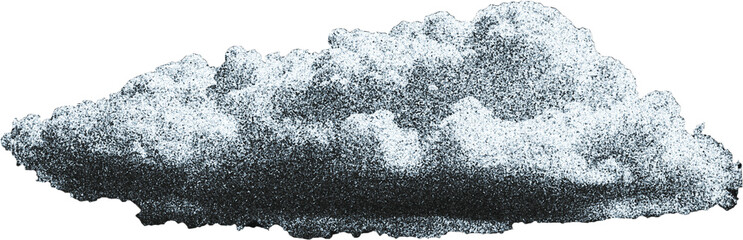 Cutouts of clouds in the sky