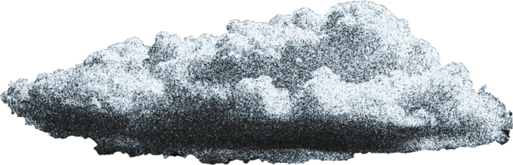 Cutouts of clouds in the sky