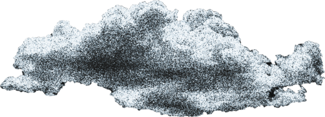 Cutouts of clouds in the sky