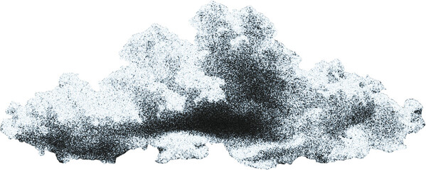 Cutouts of clouds in the sky