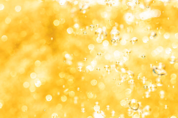 Abstract gold bokeh defocus glitter of light