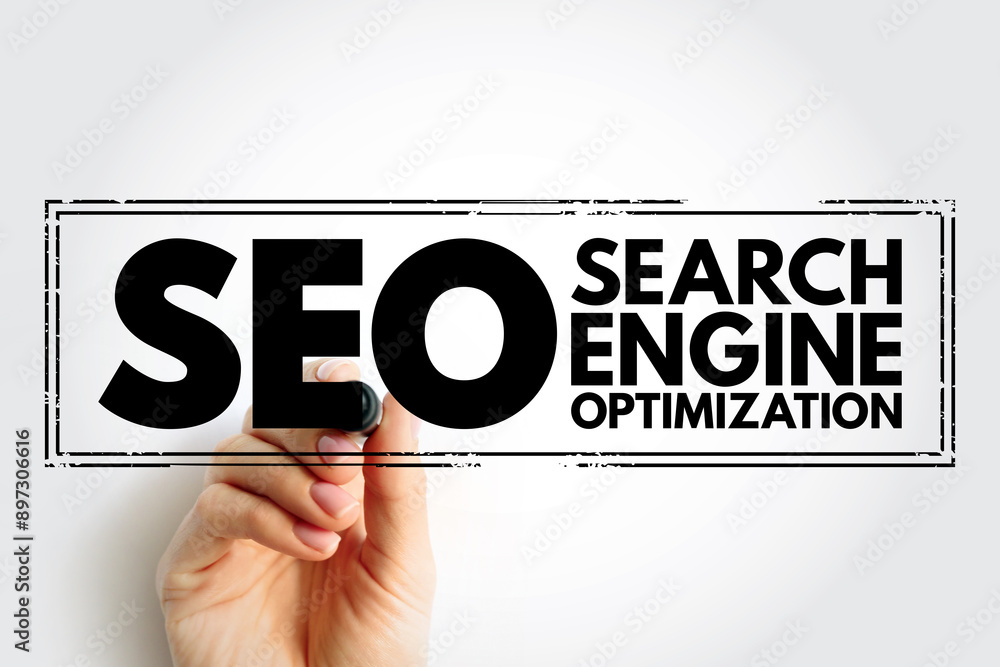 Poster seo search engine optimization - process of improving the quality and quantity of website traffic to