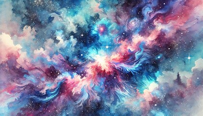Fototapeta premium Starry Nebula Dreamscape