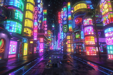 Fictional Technicolor Detailed Development Hub Generated by AI