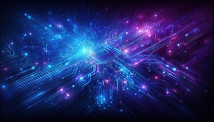 Naklejka premium abstract glowing light background digital illustration 