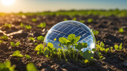 solar pannels wind power plant outside