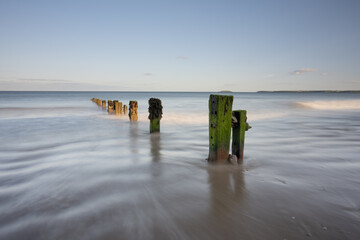 Youghal Strand Groynes on a warm summer evening 2