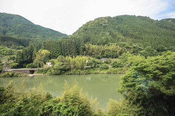 Japanese countryside village scenery in Fukuoka May 15 2024