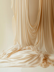 Chiffon fabric drapery background texture