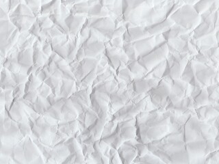 Obraz premium Crumpled paper texture. White color texture pattern abstract background for your design and text.