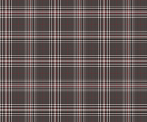 Plaid fabric pattern, brown, gray, black, seamless for textiles and design clothing, skirts, pants, aprons, tablecloths, blankets or decorative fabrics. Vector illustration.