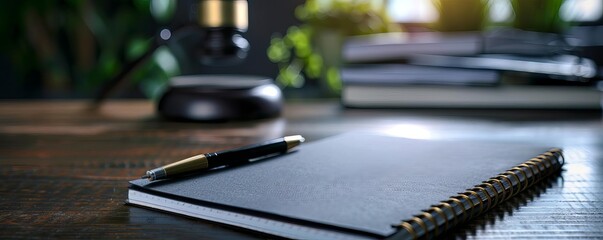Obraz premium business concept about tax liability with inscription on the black notepad