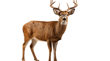 a Whitetail deer Buck transparent background.