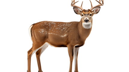 a Whitetail deer Buck transparent background.