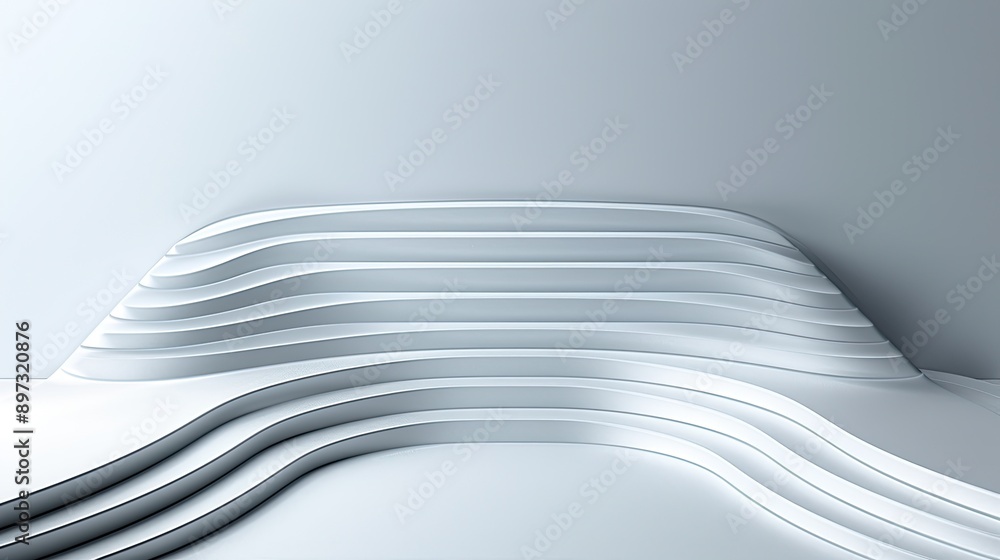Aufkleber a wall made up of many rectangular white shapes of various sizes arranged in a vertical pattern