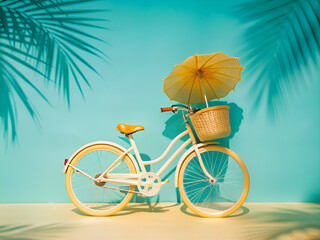 Fototapeta premium vintage bicycle in the summer