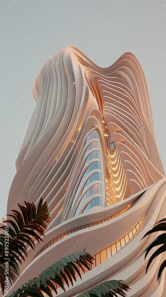 Aufkleber a wall made up of many rectangular white shapes of various sizes arranged in a vertical pattern