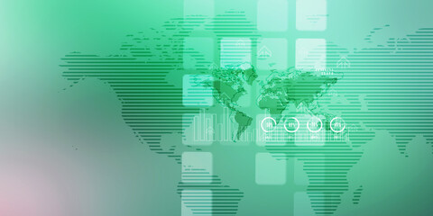 2D illustration Digital Abstract Business Networking background