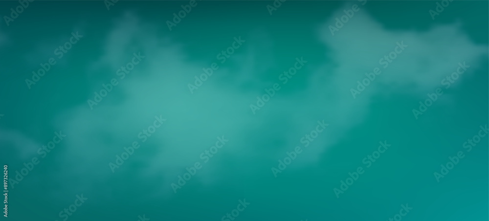 Poster modern colorful gradient background with clouds