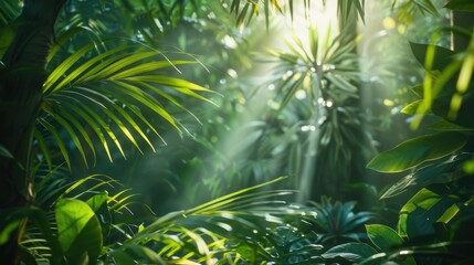 Obraz premium Sunbeams Through Leaves