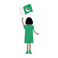 Pakistan independence day. Vector illustration