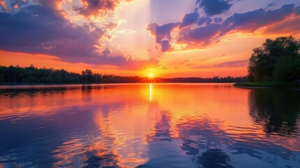 Obraz premium Sunset Reflection