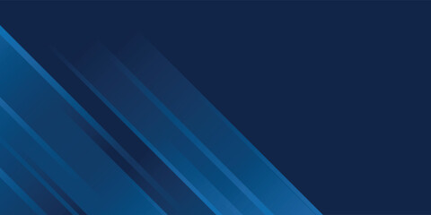 Obraz premium Dark blue gradient background with abstract graphic elements for presentation background and web header design