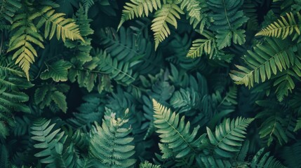 Fototapeta premium Green Fern Texture