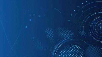 Obraz premium collection of Abstract blue backgrounds with geometric circles