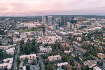 Fototapeta premium Bellevue Washington from Above