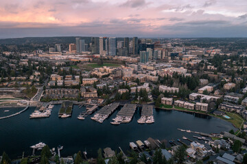 Fototapeta premium Bellevue Washington from Above