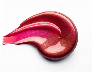 Obraz premium コスメ素材 赤い口紅 カラーサンプル色見本 リップグロス 商品撮影