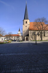 Die Stadtkirche von Hohenmölsen, Burgenlandkreis, Sachsen-Anhalt, Deutschland.