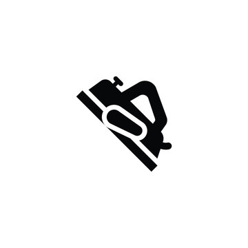 black planer tool on white background clip art preview