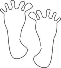 Human Footprints Doodle