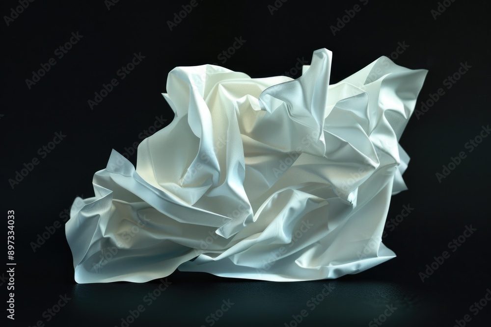 Poster a simple and clean image featuring a white paper against a black background, ideal for use in presen
