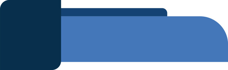 Naklejka premium blue folder with document