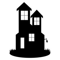 Halloween House Silhouette