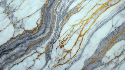 White and grey marble with gold texture